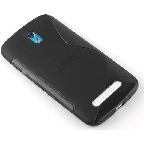 Custodia Compatibile Con Htc Desire 500 In Nero Ossido - Coperchio Protettivo In Silicone Tpu Flessibile - Foto 2