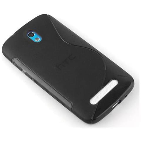 Custodia Compatibile Con Htc Desire 500 In Nero Ossido - Coperchio Protettivo In Silicone Tpu Flessibile - Foto 5