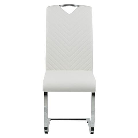 Set Di 2 Sedie Da Pranzo In Pelle Sintetica Crema Picknes - Foto 7