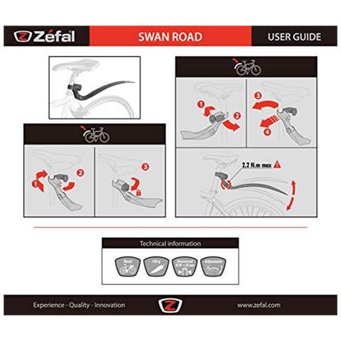Di Unisex Swan E Croozer Swan Croozer Strada Set Clip-on Guard-nero 28 Pollici 700c - Foto 4