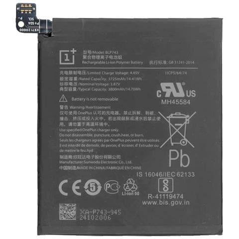 Batteria Litio Integrata Originale Blp743 Bulk 3800 Mah Per Model 7t - Foto 1