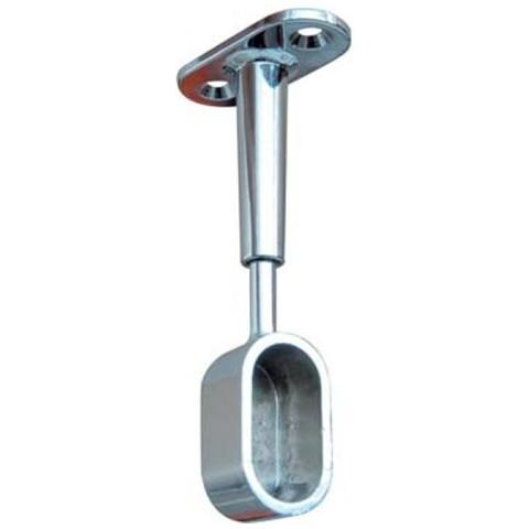 Reggitubo Armadio Ovale Regolabile Finale Zama Cromato H. mm 68/95 Tubo Mm 30x15 X 12 Pz - Foto 1