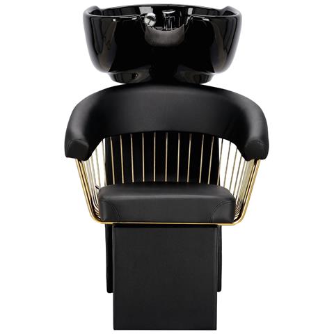 Lavatesta Lavaggio Per Parrucchieri / Barbieri Zoe Per Il Salone Da Parrucchiere / Barbiere Vasca Mobile In Ceramica Miscelatore Doccetta - Foto 2