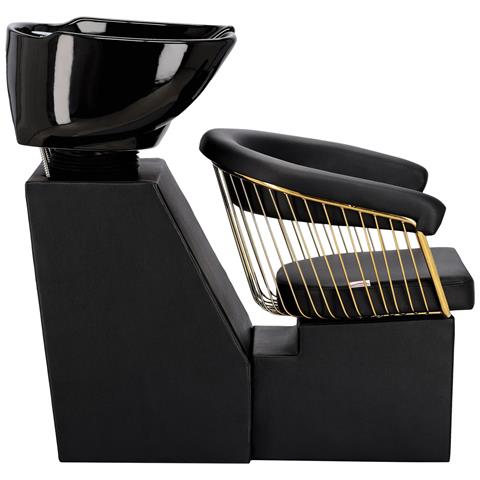 Lavatesta Lavaggio Per Parrucchieri / Barbieri Zoe Per Il Salone Da Parrucchiere / Barbiere Vasca Mobile In Ceramica Miscelatore Doccetta - Foto 6