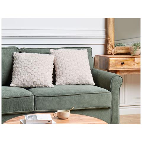 Set Di 2 Cuscini Basalim 45 X 45 Cm Beige Tinta Unita - Foto 1