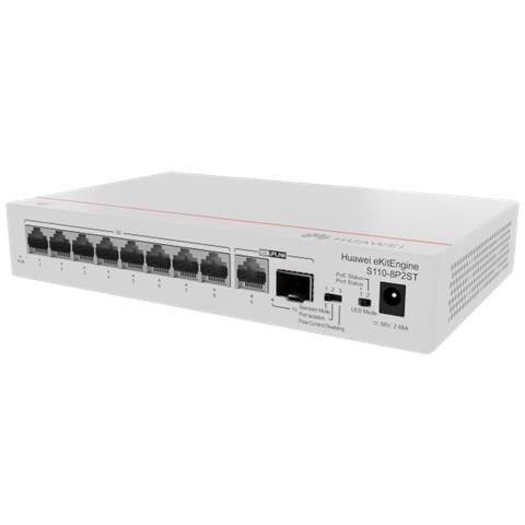 Cloudengine S110-8p2st Supporto Power Over Ethernet (poe) Grigio - Foto 3