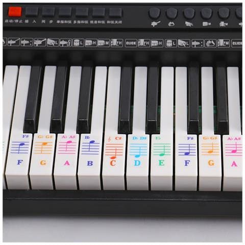 Qt-0302 Adesivi Per Tastiera Di Pianoforte - Accessorio Per Pianoforte Colorato - Foto 4
