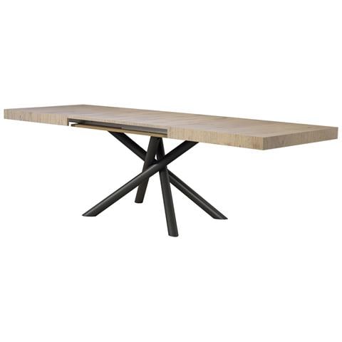 Tavolo Allungabile 90x130/234 Cm Famas Premium Quercia Natura Telaio Antracite - Foto 2