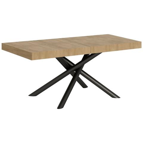 Tavolo Allungabile 90x130/234 Cm Famas Premium Quercia Natura Telaio Antracite - Foto 1