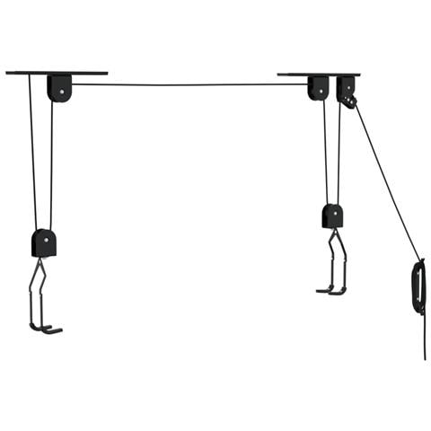 Sollevatori Per Bici Con Supporto A Soffitto 2 Pz 20 Kg - Foto 2