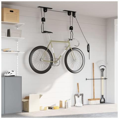 Sollevatori Per Bici Con Supporto A Soffitto 2 Pz 20 Kg - Foto 3