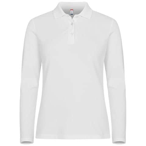 Stretch Premium Polo L /s Women Bianco L - Foto 1