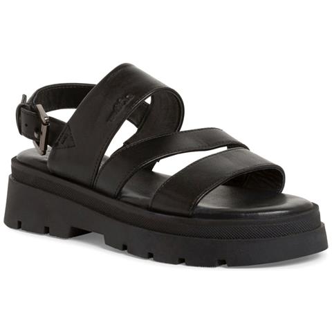 Black Casual Open Sandals Sandali Pelle Scarpe Donna Nero Eu 38, 5-28200-42 001 - Foto 1