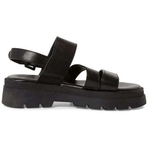 Black Casual Open Sandals Sandali Pelle Scarpe Donna Nero Eu 38, 5-28200-42 001 - Foto 3