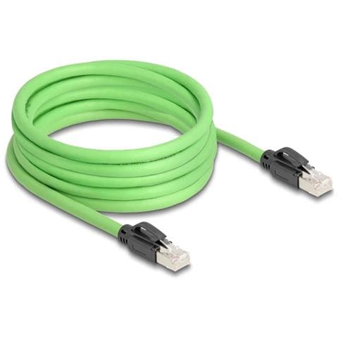 Cavo di rete RJ45 Cat. 6A maschio-maschio SF /UTP adatto per catene portacavi PUR (TPU) 5 m verde - Foto 2