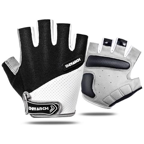 Guanti Da Ciclismo, Guanti Traspiranti A Mezze Dita Per Fitness, Sollevamento Pesi, Ciclismo Black Xl - Foto 2