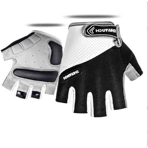 Guanti Da Ciclismo, Guanti Traspiranti A Mezze Dita Per Fitness, Sollevamento Pesi, Ciclismo Black Xl - Foto 4