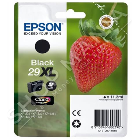 Cartuccia Originale Nero per Expression Home C13T29914010 29XL K Capacità 470 Pagine - Foto 1