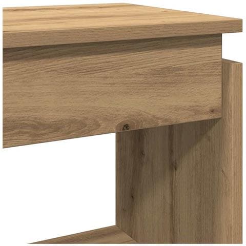 Tavolo Consolle Rovere Artigianale 80x30x80 Cm In Truciolato - Foto 9