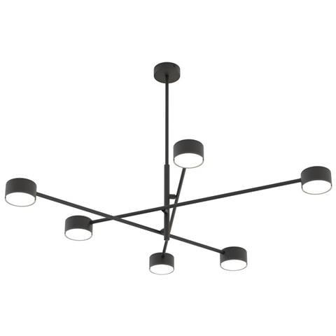 Lampada A Sospensione Natsu In Acciaio Nero - Foto 1