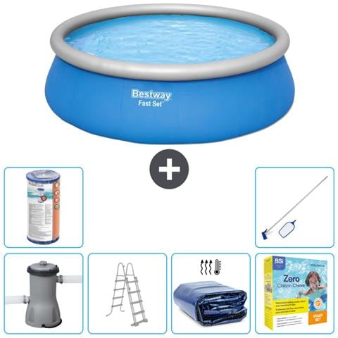 Piscina Fuori Terra - In Giro - 457x122 Cm - Blu - Include Accessori Coordinati Cb28 - Foto 1