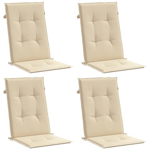Lusso Casadino -  Cuscini Per Sedie 4 Pz Beige 120x50x3 Cm In Tessuto - Foto 2