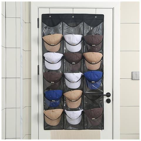 Organizzatore Per Cappellini Da Baseball A 6 Strati - Porta Cappelli Salvaspazio Grey - Foto 1