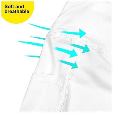 Pantaloncini A Compressione - Perfetti Per Yoga E Fitness White S - Foto 6
