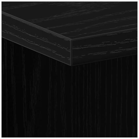 Comodini 2 pz Nero Rovere 35x35x55 cm Legno ingegnerizzato - Foto 9