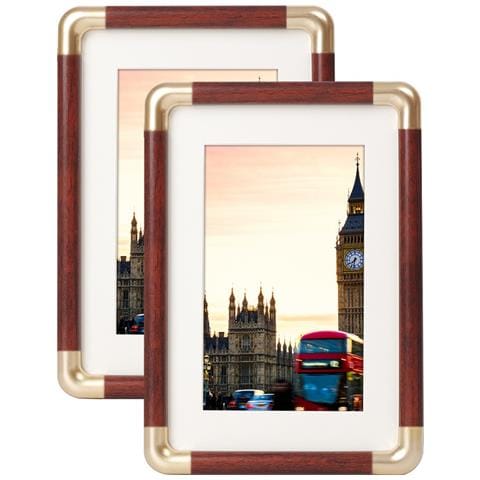 Cornice Portafoto Angolare Effetto Rame: Eleganza Classica Per I Tuoi Ricordi - Foto 1