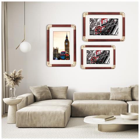 Cornice Portafoto Angolare Effetto Rame: Eleganza Classica Per I Tuoi Ricordi - Foto 4