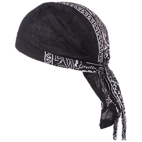 Bandana Multifunzionale In Cotone: Traspirante, Antivento E Perfetta Per Attività All'aperto Black - Foto 3