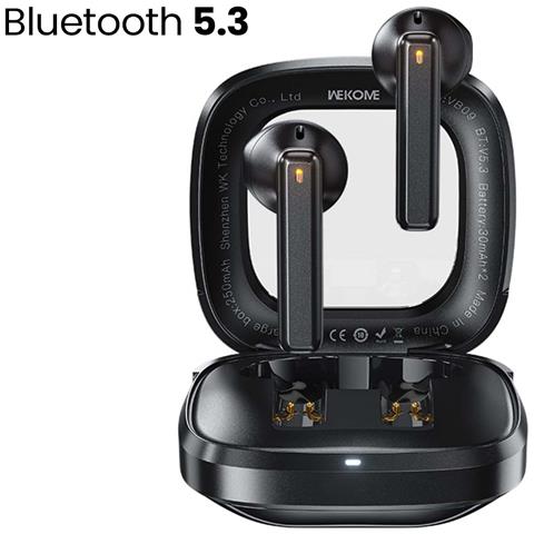 Cuffie Tws Bluetooth 5.3 Senza Fili Con Custodia Di Ricarica Autonomia 5h, Nero - Foto 2