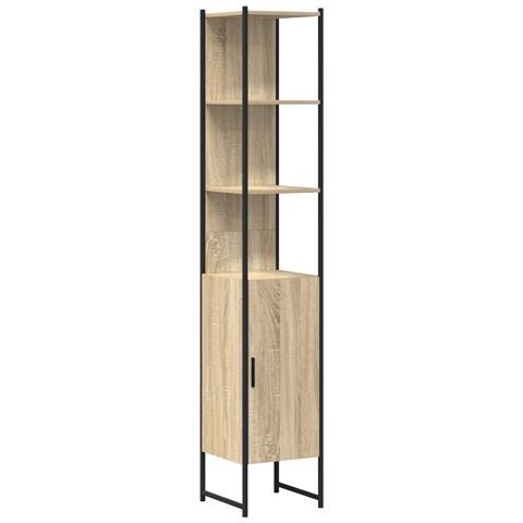 Cabinet da bagno  Rovere Sonoma 33x33x185,5 cm Legno ingegnerizzato - Foto 1