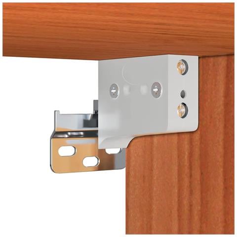 Armadi da Parete con porta 2 pcs Cera marrone 100 x 30 x 35 cm - Foto 9