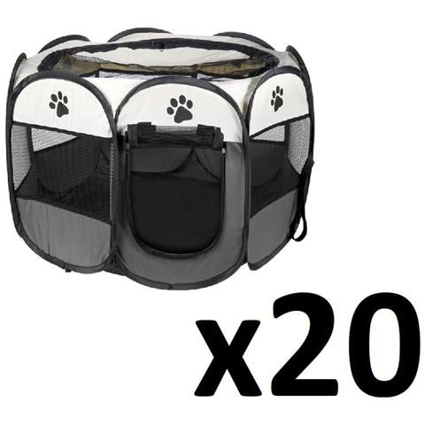 Box per cani /gatti - Recinto pieghevole ottagonale per animali domestici 74x74x43cm x 20 - Foto 1