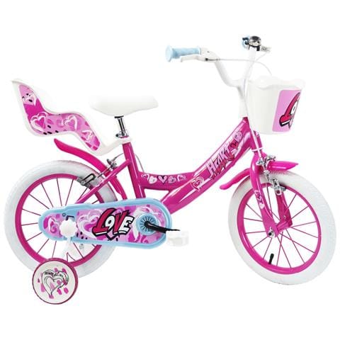 Sch Heart 14'' - Bicicletta Per Bambine (4-6 Anni), Ruote 14'', Telaio Acciaio, Con Accessori - Colore Rosa - Foto 1