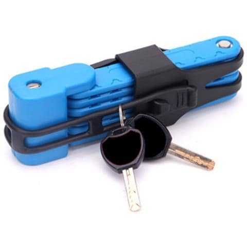Antifurto Pieghevole A Sei Sezioni: Alta Sicurezza, Compatto E Portatile Blue - Foto 1