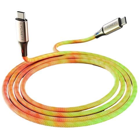 Cavo Usb-c Luminoso Da 1,2 M Per Ricarica Rapida Da 60 W E Trasferimento A 480 Mbps, Multicolore - Foto 1