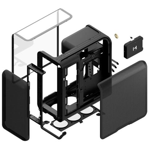 X50 MID TOWER CASE PITCH BLACK - Foto 2