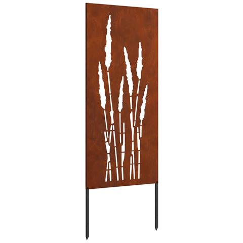 Schermo per privacy in giardino Floreale Ruggine 50 x 140 cm - Foto 1