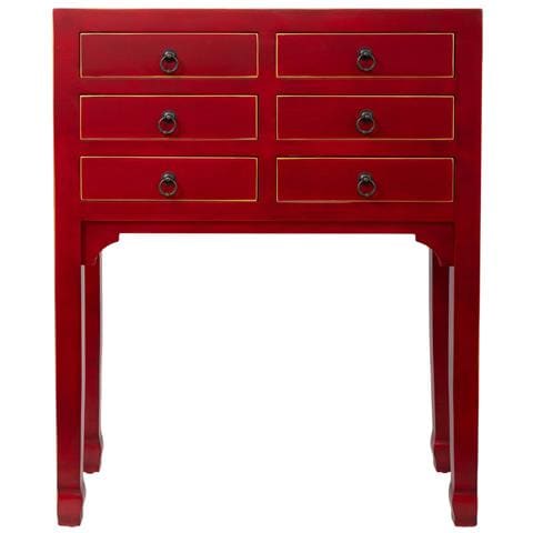 Mobile Da Ingresso In Legno Con 6 Cassetti 63x26x82h Cm - Foto 2