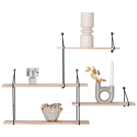 Mensola Harlem-marrone-legno-17,5x99x62 Cm - Foto 1