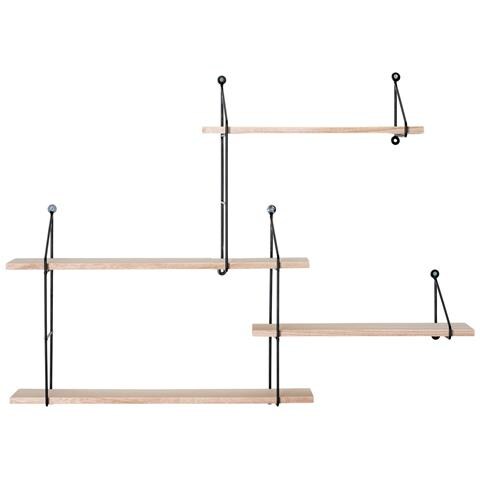 Mensola Harlem-marrone-legno-17,5x99x62 Cm - Foto 2