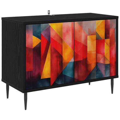 Mobile TV HEESCH 69 x 33 x 50,5 cm Rovere Nero - Foto 1