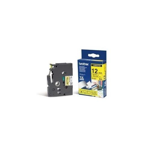 TZe 631 - Nastro adesivo laminato superresistente - nero su giallo - Foto 1