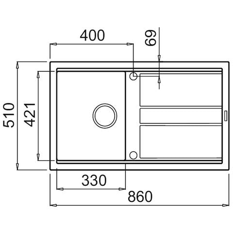LAV. BEST 400 86x51 1VG TITANO 68 BIANCO TITANO 68 - Foto 4