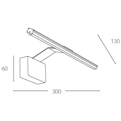 LED-W-ALCOR / 5W BCO - Applique moderna dal colore bianco con luce led 5 watt 3500 kelvin - Foto 5