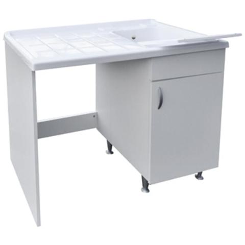 Mobile Con Lavatoio + Coprilavatrice Idex 60 X 106 X H. 90 Cm Dx - Foto 1