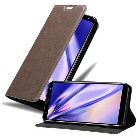 Cadorabo Custodia Compatibile Con Lg K40 In Bruno Caffè - Coperchio Protettiva Con Chiusura Magnetica, Funzione Stand E Tasca Per Le Carte - Foto 1